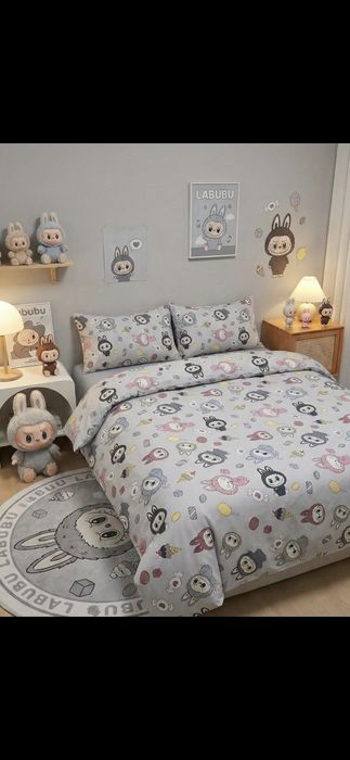 Детско памучно спално бельо/спален комплект с герой Ранфорс