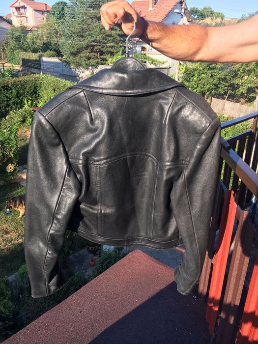 Дамско яке телешка кожа