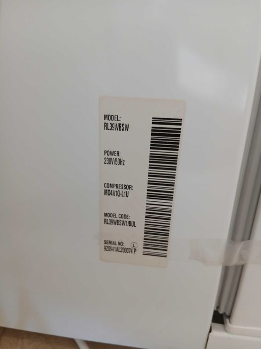Супер Изгодно Хладилник с фризер Samsung RL-39WBSW ОБЩ ОБЕМ-345L.!!
