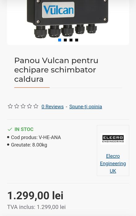 Panou automatizare control schimbator caldura piscina