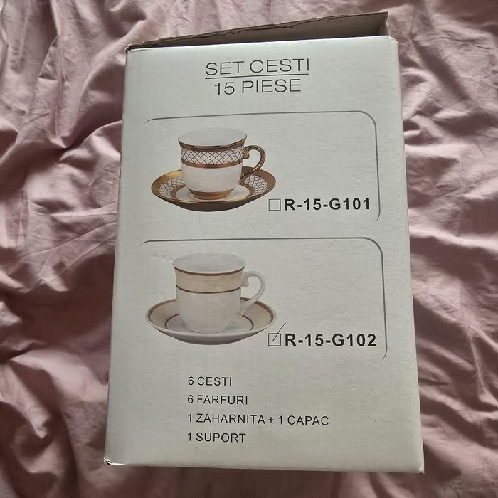 Set cesti cafea / ceai 15 piese. Nou