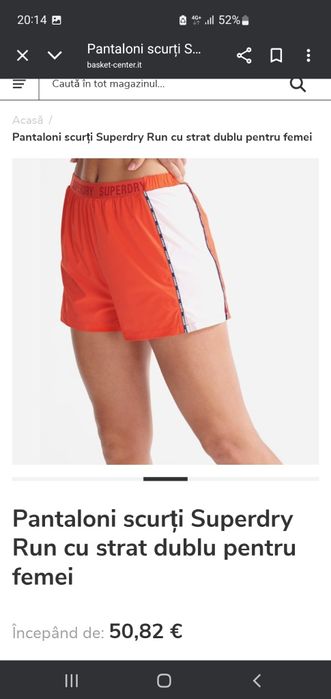 Pantaloni scurți damă SuperDry Run