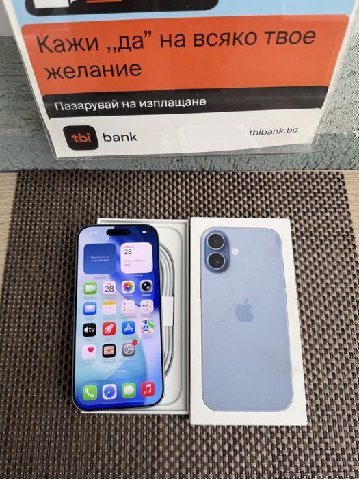 НОВ*iphone 17  Лизинг от 29€/м MIST BLUE  айфон 17 син