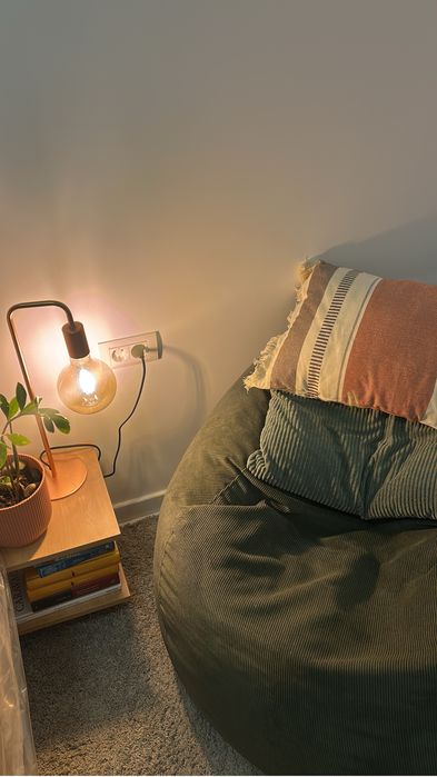 Fotoliu Bean Bag verde/khaki