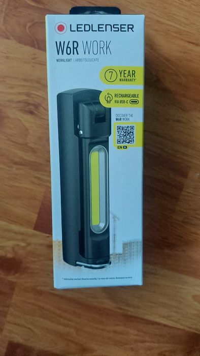 LEDLENSER Lanterna W6R Work Black 500LM+USB