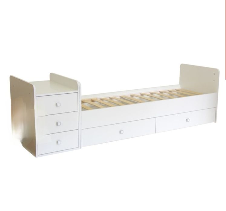 Детская кроватка Лель белая