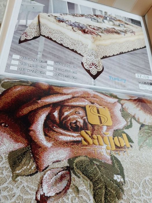Скатерть 160×300 см Sagol Tekstil (Турция) новая