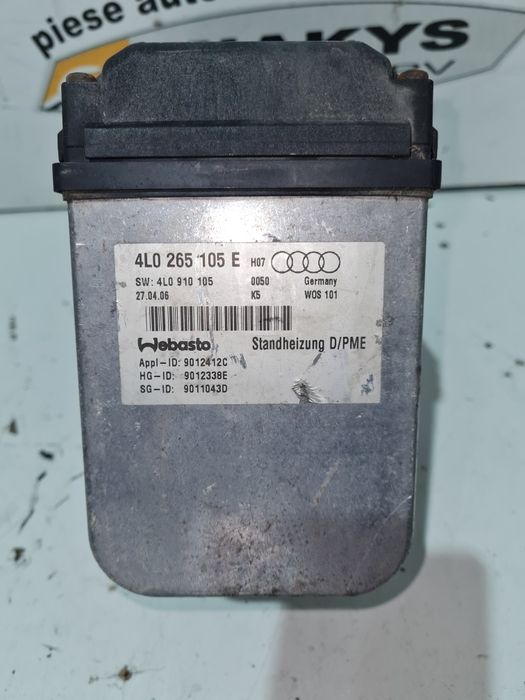WEBASTO Audi Q7 4L / A6 C7 Cod  4L0265105E
