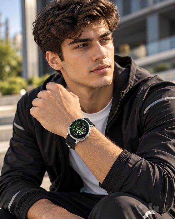 Умные часы Amazfit smart watch Active 3 Premium (Серебро)