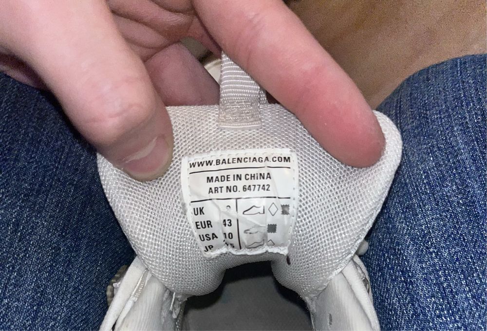 Balenciaga track clear sole 43