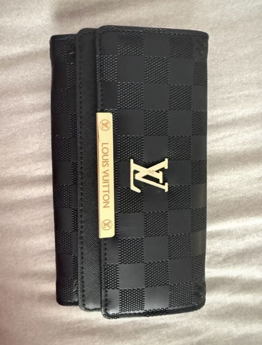 geanta tip portofel Louis Vuitton model Damier negru