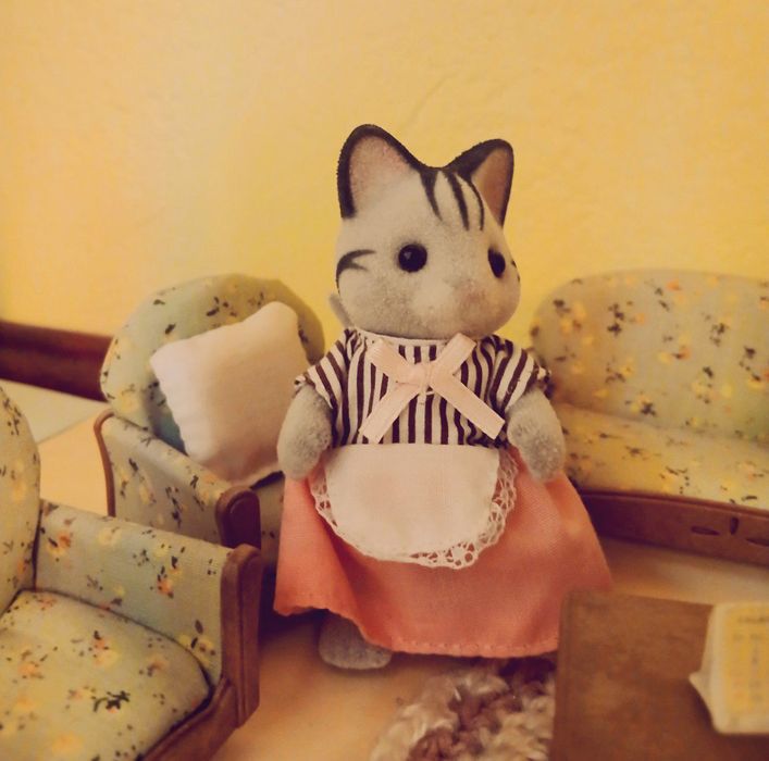 Sylvanian Families папа с мамой кошки