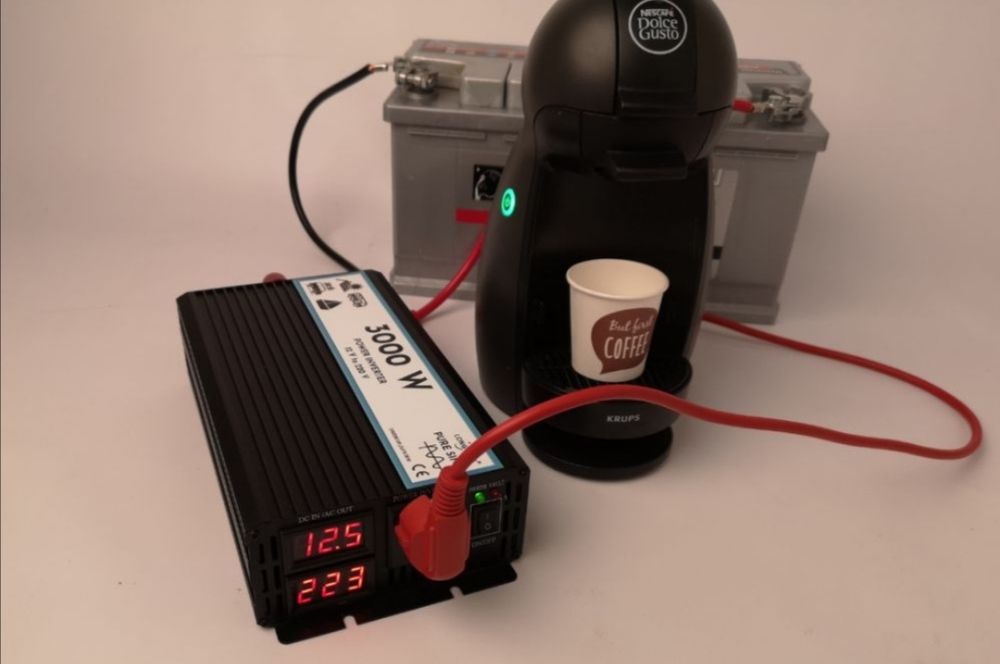 Invertor panouri solare sinus pur 12V/24V - 220V rulota autorulota cam