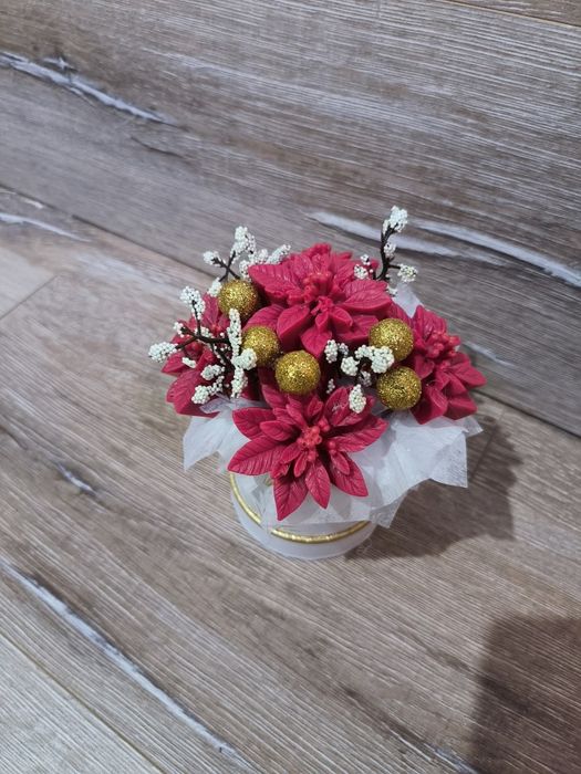 Коледни сапунени букети