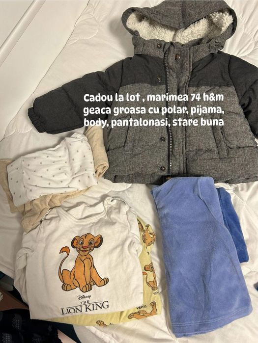 Lot haine pentru bebelusi marimea 74/80