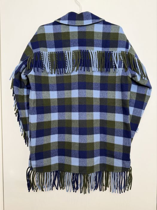 Jachetă Sandro din lână cu franjuri