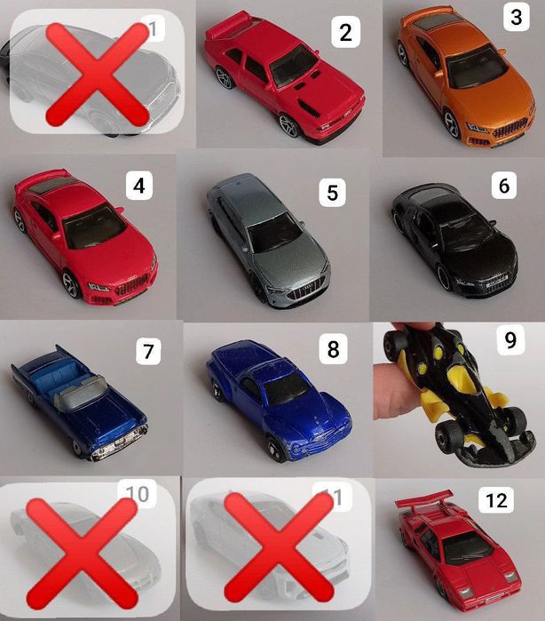 Модели машинок Hot Wheels, Matchbox, Maisto, Deagostini