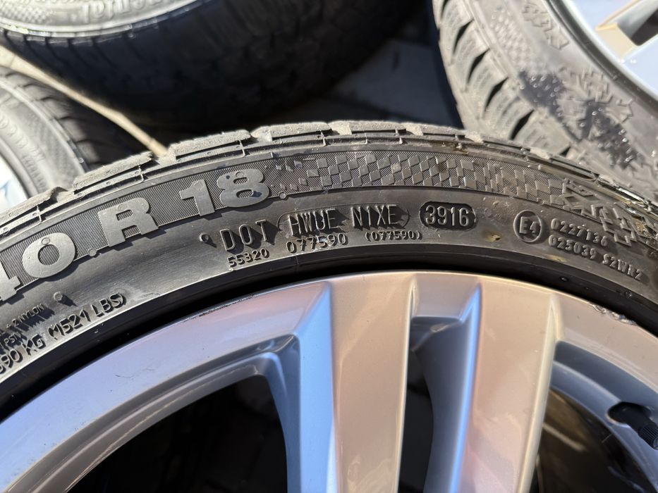 Jante 5x112 Vw Passat B6 B7 originale 235 40 18 continental