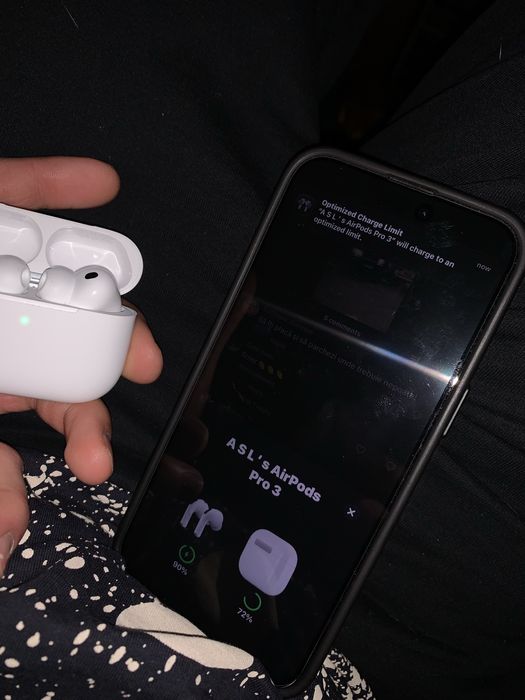 Căşti Wireless/Bluetooth Apple Airpods Pro 3 ca noi, la cutie, cu husă