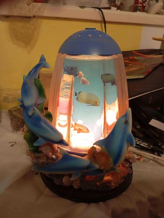Lampa decorativa acvariu rotativa
