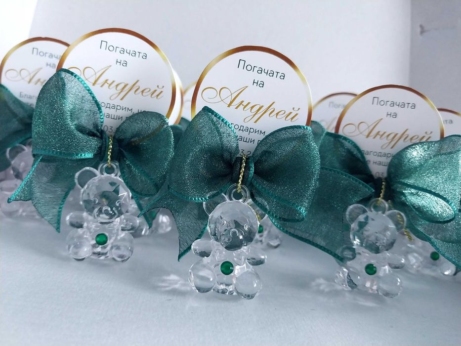 Подаръчета, подаръци за гости за кръщене, погача. Комплект за кръщене