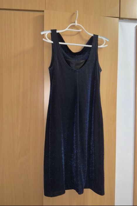 Rochie de ocazie midi albastra New Look