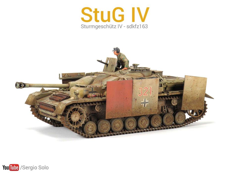 Сборная модель- Самоходное орудие-STURMGESCHUTZ-IV (STUG-4) sdkfz-163