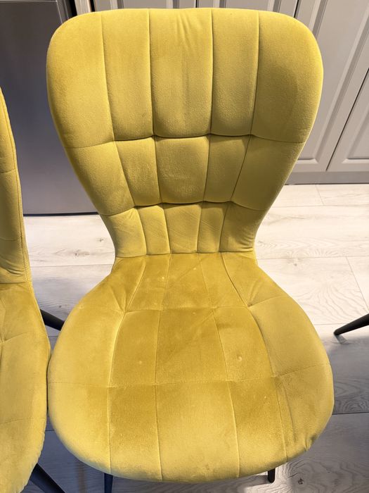 Scaune catifea 4 bucati