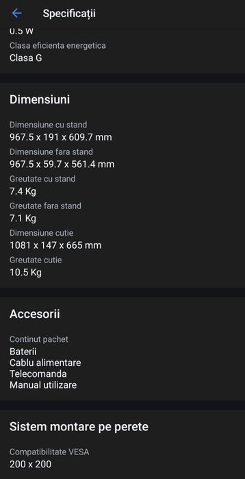 Televizor Smart TV Samsung 43DU7172 - NOU SIGILAT