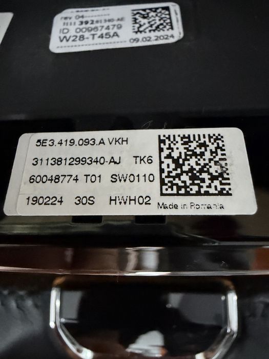 Volan Skoda Octavia 4, Kamiq, Superb, Rapid, Kodiaq : 5E3419093A