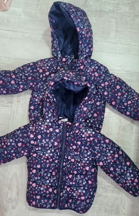 Geaca fete primăvara roz cu mov MĂRIMEA 86 GEMENE