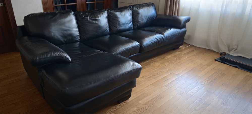Coltar Extensibil din Piele Naturala – Negru