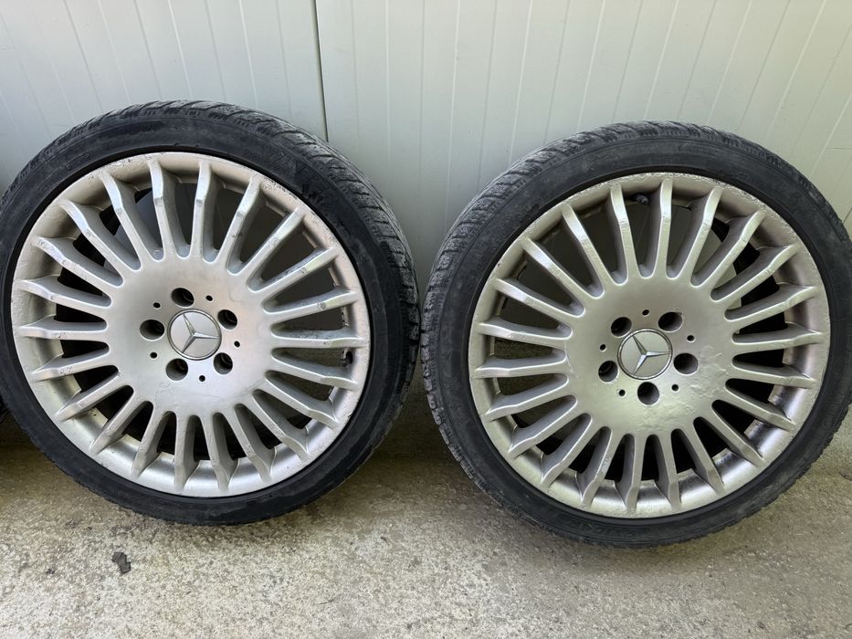 4 бр оригинални джанти 5х112 Mercedes 18ки спорт пакет с гуми подарък