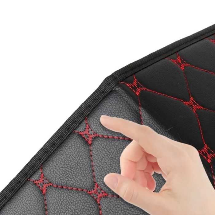 LUX кожен органайзер Automat, Сгъваем, Червен шев, Различни размери