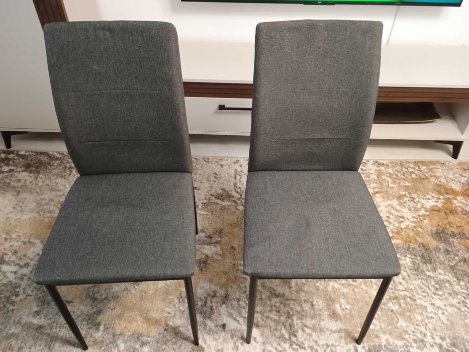 Set 6 scaune tapițate gri