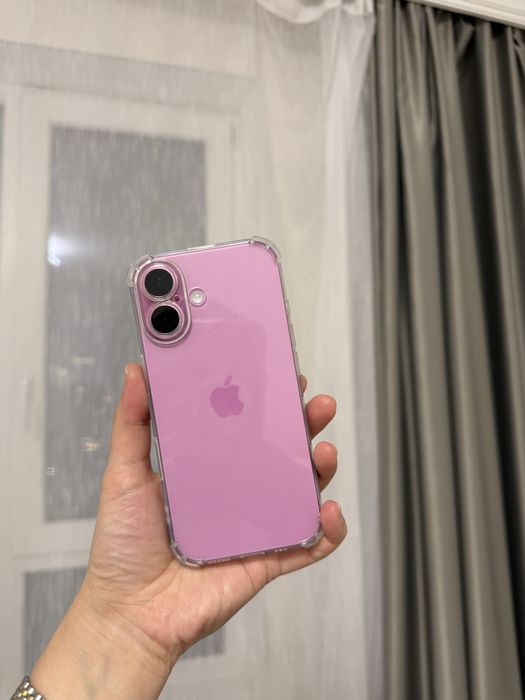 iPhone 16 128GB Pink — Новый, 100% аккумулятор , официальный с Sulpak