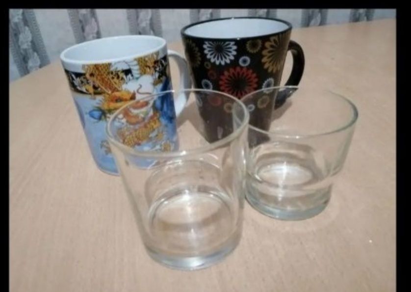 Бокалы 100тенге разные