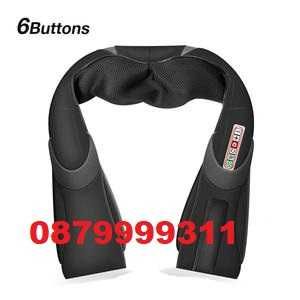 6Д Шиацу масажор за цяло тяло гръб крака врат ръце черен