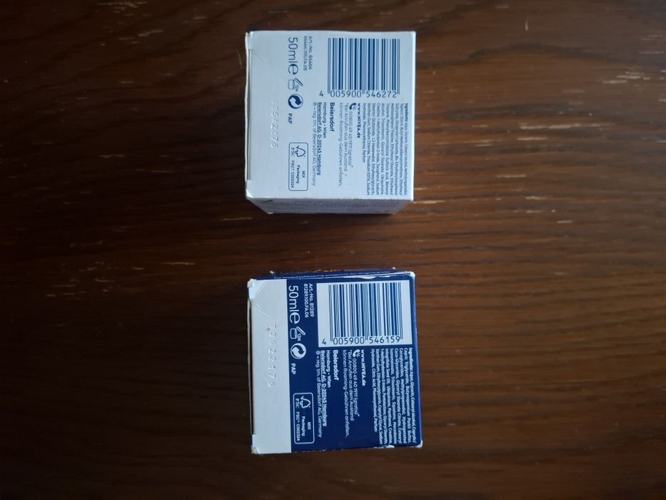 Crema de fata Nivea cu Q 10. Pret 80 lei ambele.