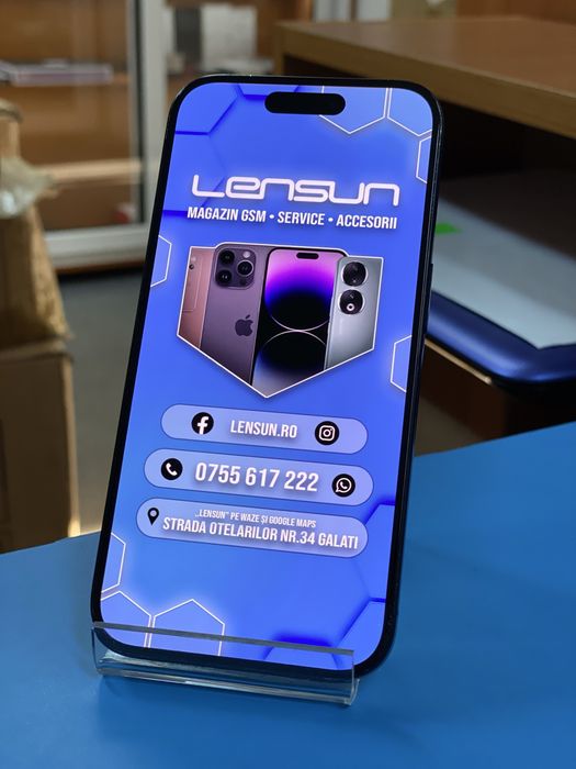 Apple iPhone 15 Pro 256GB, Garantie 12 luni | Lensun