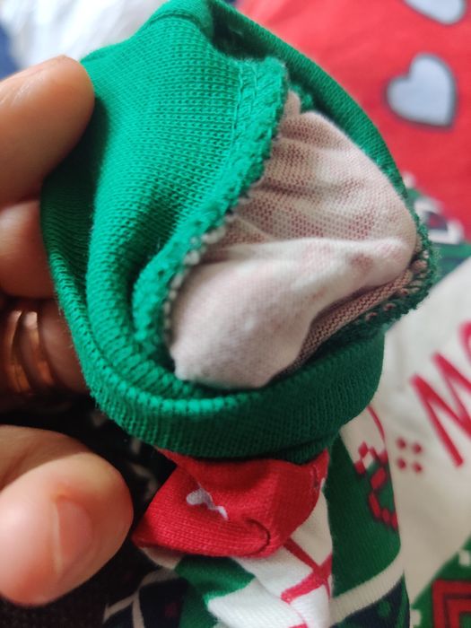 Бебешки плюшен коледен комплект 68