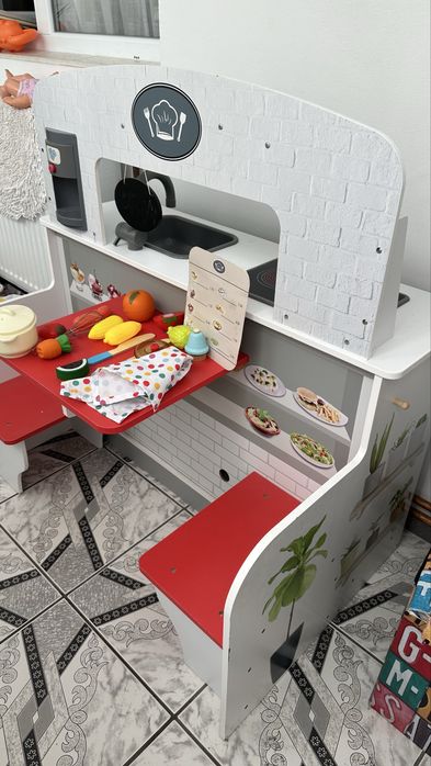 Bucatarie restaurant 2 in 1 de lemn