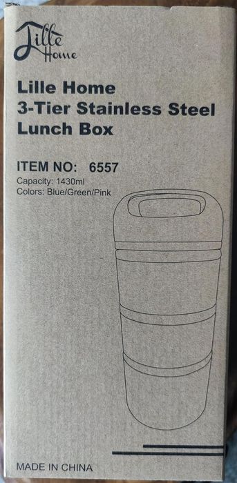 Cutie inox pentru prânz Lille Home stivuibil