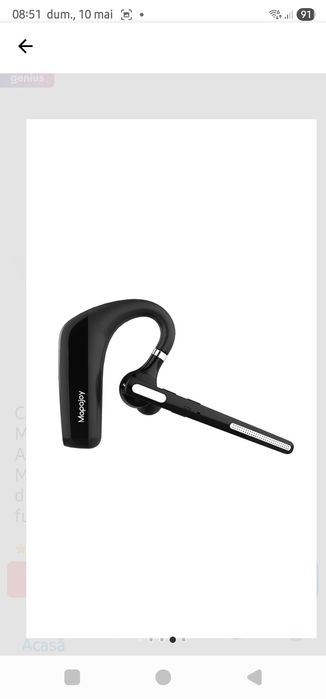 Casca Bluetooth Wireless Mapajoy, Bluetooth 5.0, încă în garanție pana în 08.10.2027