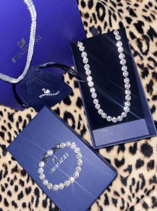 Set Swarovski Angelic Argintiu - Colier/Bratara