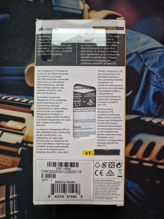 Placuta RAM DDR4 32Gb 3000GHz