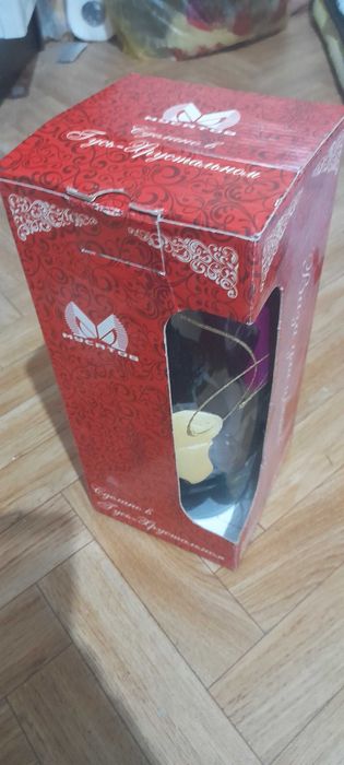 Новая ваза Гусь хрустальный