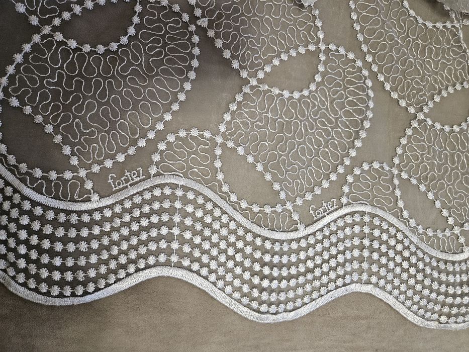 Тюль капроновая белая