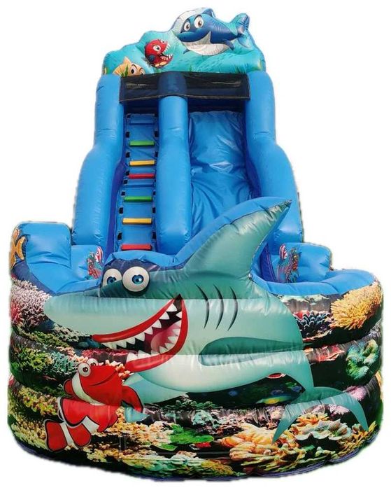 Toboganul Gonflabil Cu Piscină SHARKY