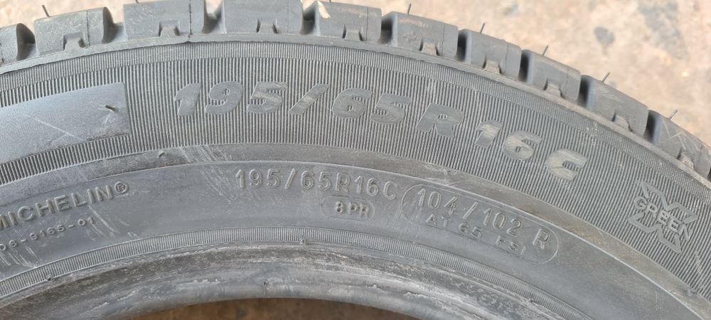 4 anvelope vara Noi Michelin 195/65/16 C,dot 2024